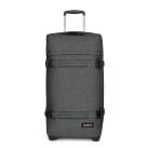Image of <p>Compact pour un transport facile, mais avec assez d'espace pour quelques jours d'aventure le <strong>Transit'R M</strong> de <strong>Eastpak</strong> en coloris <strong>77H - Black Denim</strong> dispose de 2 roues fluides et silencieuses et d'une poig